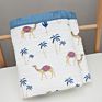 6 Layer Muslin Blanket Printed Design 110*110Cm Bath Towel Cotton Baby Blanket