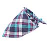 Adjustable Pet Washable Triangle Plaid Pet Bandanas Dog Scarf Bandana