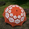 Ameliebridal Victorian Party Gifts Birthday Shower Handmade Wedding Decoration Bride Lace Umbrella Battenburg Lace Parasol