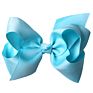 Big 6" Hair_Bows Clips Solid Color Grosgrain Ribbon Larger Hair Bows Alligator Clips Hair Accessories for Baby Girls Infants