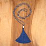Crystal Knot Tassel Necklace Hand Woven Long Sweater Chain Buddha Head Pendant Women's Necklace