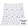 Customised White Designers Comfort Warm Quilt 4 Pack Bamboo Organic Cotton Baby Muslin Wrap Swaddle Blankets