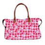 E291 Women Travel Canvas Buffalo Monogrammed Large Capacity Handbag Overnight Plaid Weekender Bags