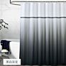 European Pattern Print Waterproof Shower Curtain, Elegant Rust Resistant Green Shower Curtain Boho for Bathroom/