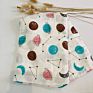 Flower Infant Girls Boys Organic Muslin Swaddle Bamboo Cotton Fabric Blanket Muslim Baby Blankets