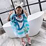 Formaldehyde Free Soft Cartoons Dinosaur Shark Swimwear Cover up Boy Kids Hooded Beach Wear Cape Bath Towel with Hat