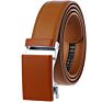 Gina Free Logo Men's Real Leather Ratchet Dress Belt with Automatic Buckle