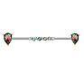 Mix Styles 14G Surgical Steel Industrial Piercing Barbell 14G Cartilage Earring Helix Ear Lobe Stretcher Bar Body Jewelry 20Pcs