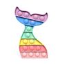 Santa Claus Push Pop Anxiety Relief Kid Educational Fidget Sensory Toys for Children's Holiday Gifts Christmas Series Design