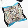 Satin Bandana Women Square Small Bag Wrap Bohemian Retro Silk Scarf