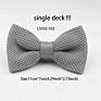 Single Deck Men Women Solid Color Bowknot Lovely Knit Bowtie Adjustable Neckwear Designer Knitting Butterfly Bow Tie