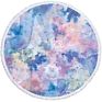 Wholeslae Designer Embossed Oversized Large Sublimated Printed round Beach Towels with Logo Print