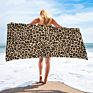 Women Square Microfiber Multicolor Pattern Animal Leopard Print Beach Towels Sunflowers Serape Colorful Pool Towel