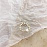 34 Models Vintage Handmade Irregular Geometric Adjustable Stacking Freshwater Baroque Pearl Beaded Heart Elastic Ring Women Girl