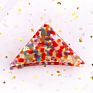 3.7 Inch 9.5Cm Luxury Women Large Tortoise French Metal Accessories Jaw Clamp Heart Celluloid Acetate Triangle Hair Claw Clip
