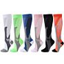 4 Pair Design High Running Travel Logo Nurse Nursing Socks Compression Set