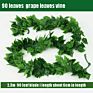 Artificial Grape Bunch Fake Grapes Vine Plastic Raisins Leaf Rattan Fruit Props Indoor Ceiling Decor Grape Leaves Artificial