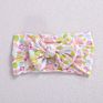 Baby Fruit Prints Soft Nylon Headbands Floral Bows Wide Turban Head Wraps Children Girls Hair Accessories