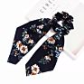 Butterfly Hair Tie Floral Print Bandana Personalized Designer Luxury Long Scarf Hair Scrunchies