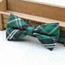 Classical Men's Bow Tie Plaid Striped Flexible Bowtie Smooth Necktie Soft Matte Butterfly Decorative Pattern Color Ties