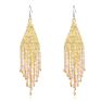 Colorful Handmade Seed Beads Earrings Boho Tassel Long Earrings for Women Jewelry