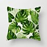 Fashionable Tropical Plant Polyester Hugging Pillow Case Office Fabric Sofa Cushion Cover Home Peach Skin Pillow Case