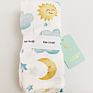Flower Infant Girls Boys Organic Muslin Swaddle Bamboo Cotton Fabric Blanket Muslim Baby Blankets