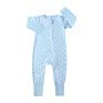 Newborn Cotton Print Long Sleeve Zipper Style Baby Kids Stripe Cheetah Leaf Print Autumn Zip up Bodysuits Sleeper Romper