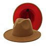 Polyester Cotton Vegan Material Two Tone 60 Colour Fedorahat Fedora Hat for Women Men Party Show Music Festival Dress