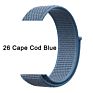 Qiman Nylon Iwatch Band Replacement Strap Nylon Loop Watch Band for Apple Watch Fabric Nylon Strap for Iwatch 7/6/5
