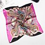 Satin Bandana Women Square Small Bag Wrap Bohemian Retro Silk Scarf