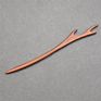 Vintage Retro Chinese Black Wooden Sandalwood Carved Long Horn Fork Pen Hairpin Wood Chopsticks Hair Sticks Pins Picks for Women