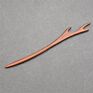 Vintage Retro Chinese Black Wooden Sandalwood Carved Long Horn Fork Pen Hairpin Wood Chopsticks Hair Sticks Pins Picks for Women