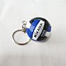 Volleyball Keychain Sport Key Chain Car Bag Ball Volleyball Key Ring Holder Volleyball Gifts for Players Keyring Rubber Keychain