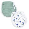 Yiwu Tongtu 2-Layers with Double Sides Reusable Boys and Girls Muslin Baby Burp Cloths