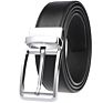 Zk707-3 Zinc Alloy Pin Buckle Genuine Leather Belt for Men