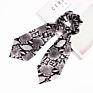 Butterfly Hair Tie Floral Print Bandana Personalized Designer Luxury Long Scarf Hair Scrunchies