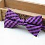 Classical Men's Bow Tie Plaid Striped Flexible Bowtie Smooth Necktie Soft Matte Butterfly Decorative Pattern Color Ties