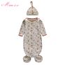 Cotton Jersey Newborn Sleeping Bag 0-6M Baby Safe Sleep Sack Knotted Baby Gown Unisex Newborn Baby Sleeping Bag
