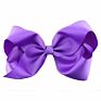 Cute 8 Inch Grosgrain Solid Color Bowknot Hair Bows with Clips Handmade Price Kid Girls Hair Accessories