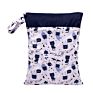 Goodbum Washable Wet Bag Waterproof Double Pockets 30*40 Size Bag for Wet Cloth Diaper Bag