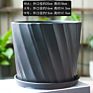 Ins Matte Glazed Ceramic Planter Pot with Saucer Modern round Decor Indoor Planter with Drainage Hole for Plants