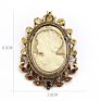 Jaenones Vintage Rhinestone Brooches Queen Head Portrait Brooch Cameo Brooch Sets
