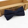 Mens Cotton Wool Formal Clothing Bow Ties Man Wedding Geometric Dot Neck Bowties Bowknot Gravatas Dark Color Bowtie Butterfly