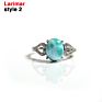 Natural Rose Quartz Malachite Different Gems Adjustable Larimar Ring