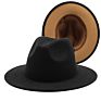 Polyester Cotton Vegan Material Two Tone 60 Colour Fedorahat Fedora Hat for Women Men Party Show Music Festival Dress