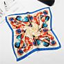 Satin Bandana Women Square Small Bag Wrap Bohemian Retro Silk Scarf