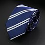 Stylish Men's Stripe Necktie College Style Red Navy Blue Green Multi-Color Twill Cosplay Party Business Wedding Neck Ties