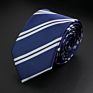 Stylish Men's Stripe Necktie College Style Red Navy Blue Green Multi-Color Twill Cosplay Party Business Wedding Neck Ties