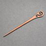 Vintage Retro Chinese Black Wooden Sandalwood Carved Long Horn Fork Pen Hairpin Wood Chopsticks Hair Sticks Pins Picks for Women